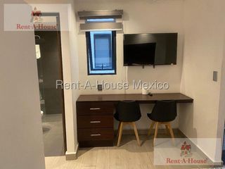 Departamento Tipo Suite Amueblado en Renta en Escandon 26-1611.