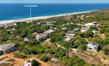 Terreno en venta en La Barra de Colotepec cerca de Casona Sforza, Puerto Escondido, Oaxaca