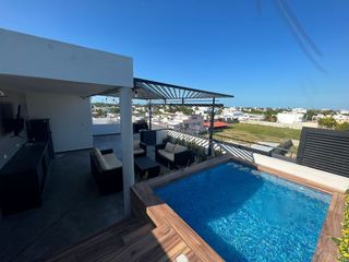 DEPARTAMENTO EN RENTA, AMUEBLADO, ALBERCA, ROOF GARDEN. CARMEN, CAMPECHE.