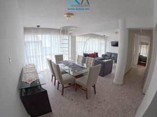 Departamento amueblado en renta | 2 rec | 1 est | Cuarto de servicio
