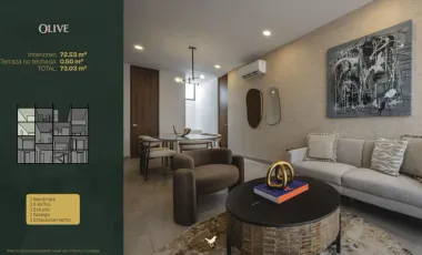 Departamento en venta en Temozon Norte, Mérida, Yucatán