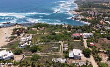 Terreno en venta con vista al mar en Playa El Puertecito, Oaxaca