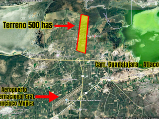 500 Hectáreas cerca del Aeropuerto de Morelia y carretera