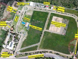 Venta de Terreno Industrial-Mixto, Frente a Planta de Cementos Cruz Azul, Tepezalá-Aguascalientes.
