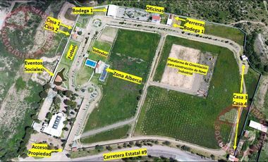 Venta de Terreno Industrial-Mixto, Frente a Planta de Cementos Cruz Azul, Tepezalá-Aguascalientes.