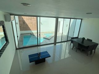 CASA RESIDENCIAL EN RENTA, PRIVADA, VIGILANCIA, ALBERCA PROPIA. CARMEN, CAMPECHE