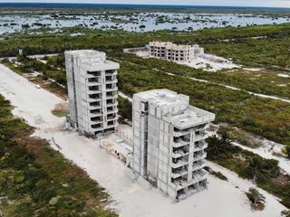 Departamento en venta en segunda fila en playas de San Benito Yucatán