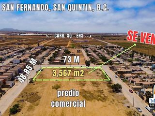 Terreno Comercial en esquina, San Quintín.