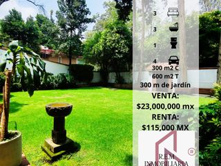 HERMOSA CASA RECIEN REMODELADA EN SAN JERÓNIMO LIDICE A 2 MINUTOS DE PERIFÉRICO