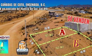 Venta de 2 Terrenos en Cañada de Cota, Ensenada