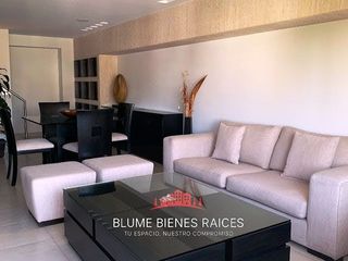 Renta moderno departamento amueblado con balcón y vista hacia Temistocles