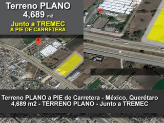 Venta de Terreno Comercial 4,689m2 Pie de Carretera, Querétaro, Escobedo, México