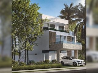 Casa con alberca privada, techos altos, en venta Residencial Aqua, Cancún