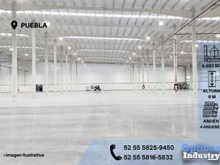 Rent industrial warehouse now in Puebla