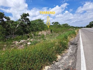 Terreno comercial a pie de carretera Merida-Tizimin en Motul Yucatán.