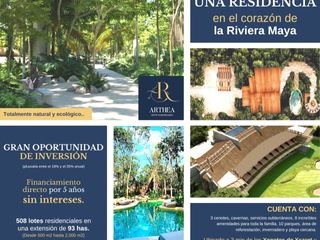 LOTES EN VENTA EN PUERTO MORELOS, QUINTANA ROO