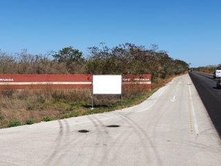 Terreno en venta o renta en carretera Conkal-Chicxulub Puerto, Yucatán.