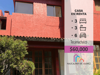 Renta de casa en Tecamachalco