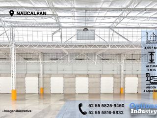 Excellent industrial warehouse for rent in Naucalpan