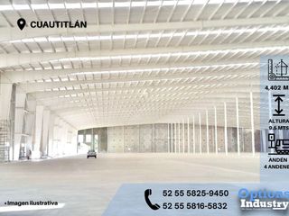 Increíble nave industrial en Cuautitlán para rentar