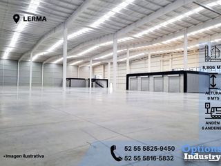 Rent now industrial warehouse in Lerma