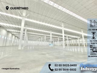 Increíble nave industrial en renta en Querétaro