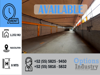 Rent now warehouse in Naucalpan