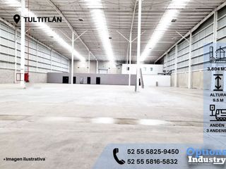 Opportunity to rent a warehouse in Tultitlán