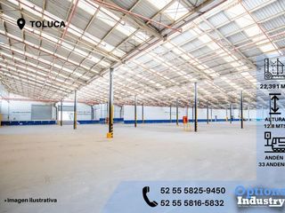 Opportunity to rent an industrial warehouse in Toluca