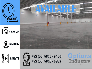 Industrial warehouse for rent in Tultepec
