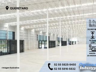 Industrial warehouse in industrial park in Querétaro for rent