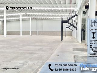 Rent industrial warehouse in Tepotzotlán now