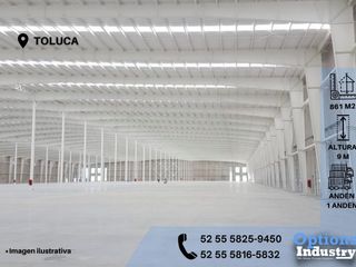Rent industrial warehouse now in Toluca