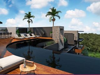 Penthouse con alberca exclusiva para adultos en rooftop,  alberca familiar en pl