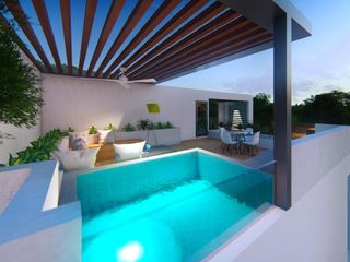 MARAVILLOSO Departamento con Roof Top y Alberca privada en  TULUM  / 2Rec