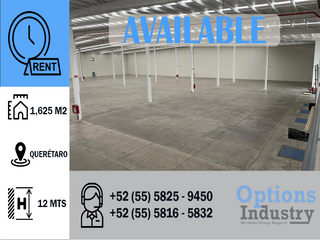 New opportunity to rent an industrial warehouse in Querétaro