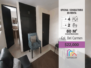 Renta de piso para consultorio u oficina en Coyoacán