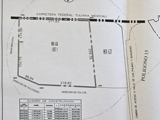 Tijuana, terreno uso industrial, carretera libre Tijuana Tecate 71 mil m2