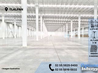 Gran nave industrial para rentar en Tlalpan