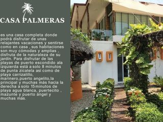 Casa Palmera De lujo, En Puerto Escondido