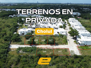 TERRENO/LOTE VENTA MERIDA, PRIVADA CON AMENIDADES GRAN VALLE CHOLUL. L-63