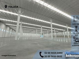 Rent now warehouse in Toluca