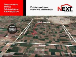 Terreno en venta en Pueblo Yaqui. Cajeme Sonora