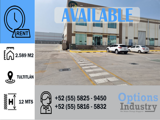 Industrial warehouse rental opportunity in Tultitlán