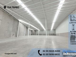 Immediate availability of industrial warehouse rental in Tultepec