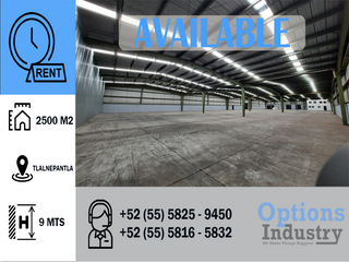 Excellent industrial warehouse for lease in Tlalnepantla