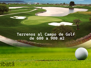 Hermosos Terrenos al Campo de Golf de Zibata, de 600 m2 hasta 900 m2, PREMIUM !!