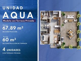 Modelo AQUA Terraza - Condominio en Venta en Fluvial Vallarta