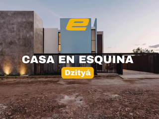 Casa en Venta Dzityá, Merida, Esquina , 455m2, 3 habitaciones, Entrega Inmediata