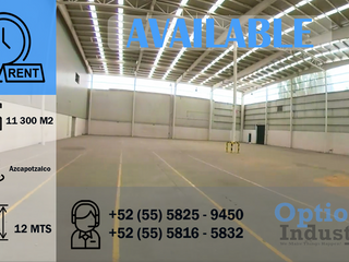 Industrial warehouse available for rent Azcapotzalco